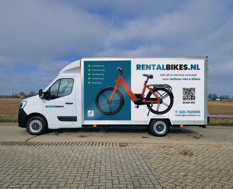 Bezorgdienst-Truck-Rentalbikes